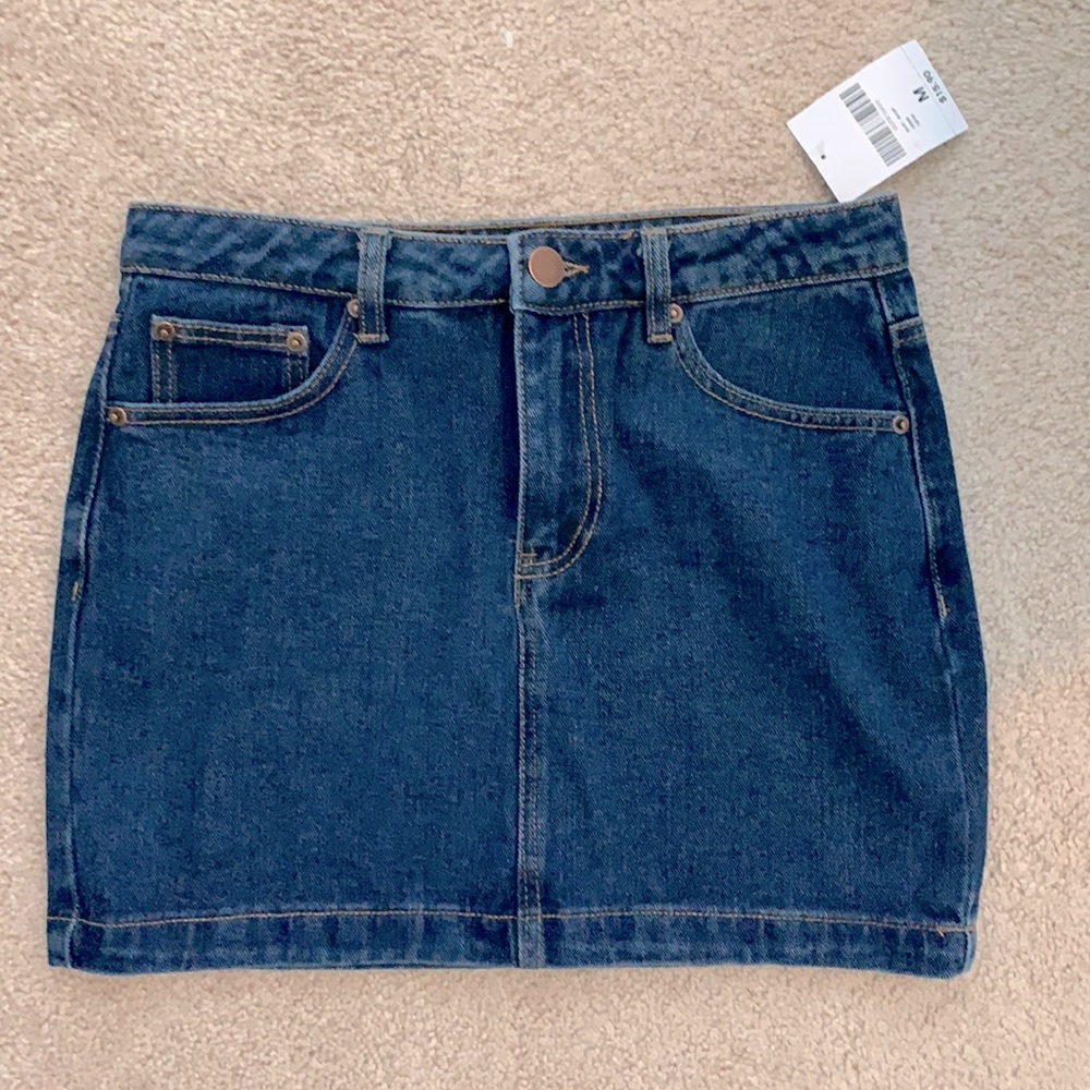 Forever 21, Jean skirt, Size Medium, indigo.